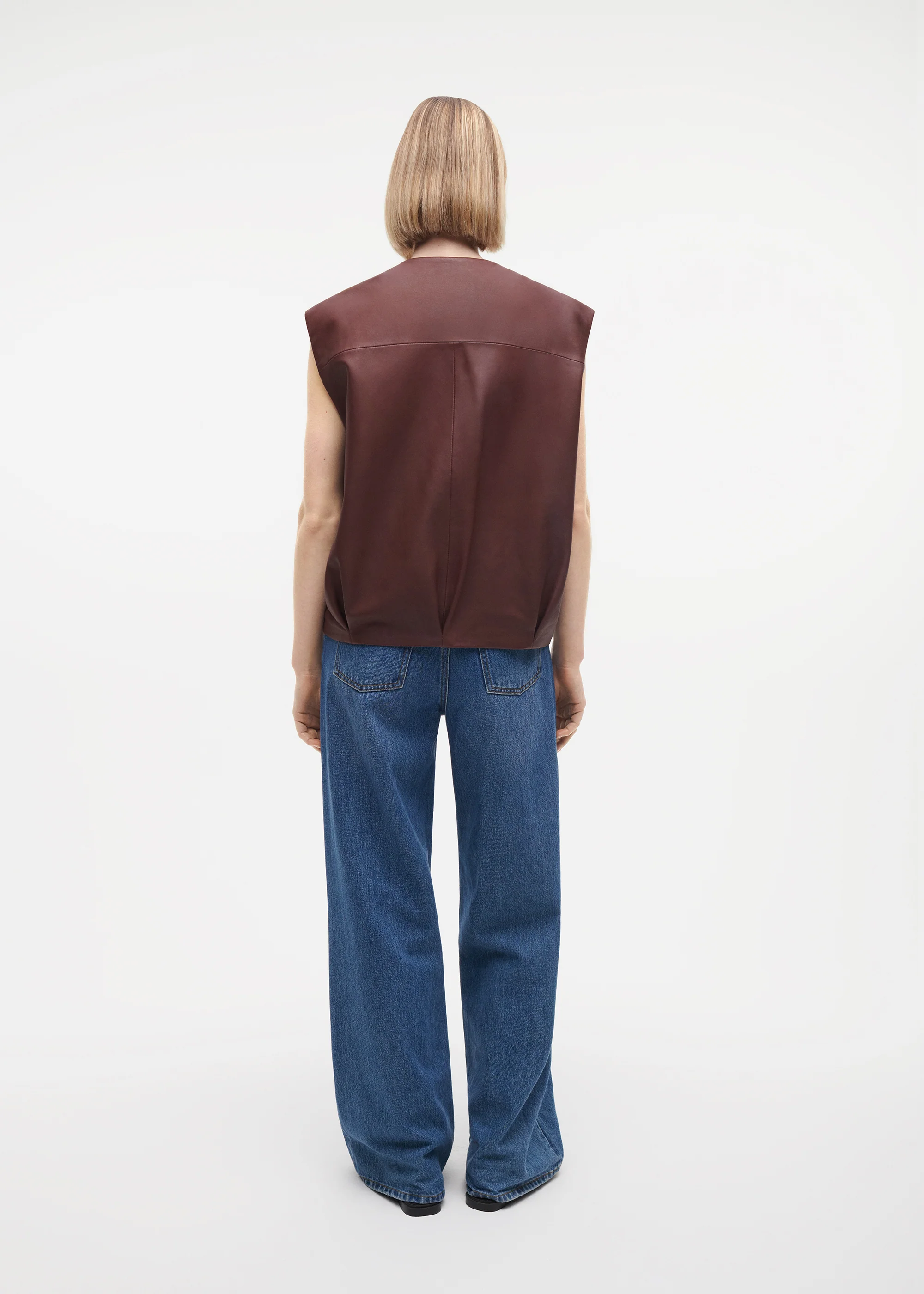 DANIELA Leather Gilet - Image 4