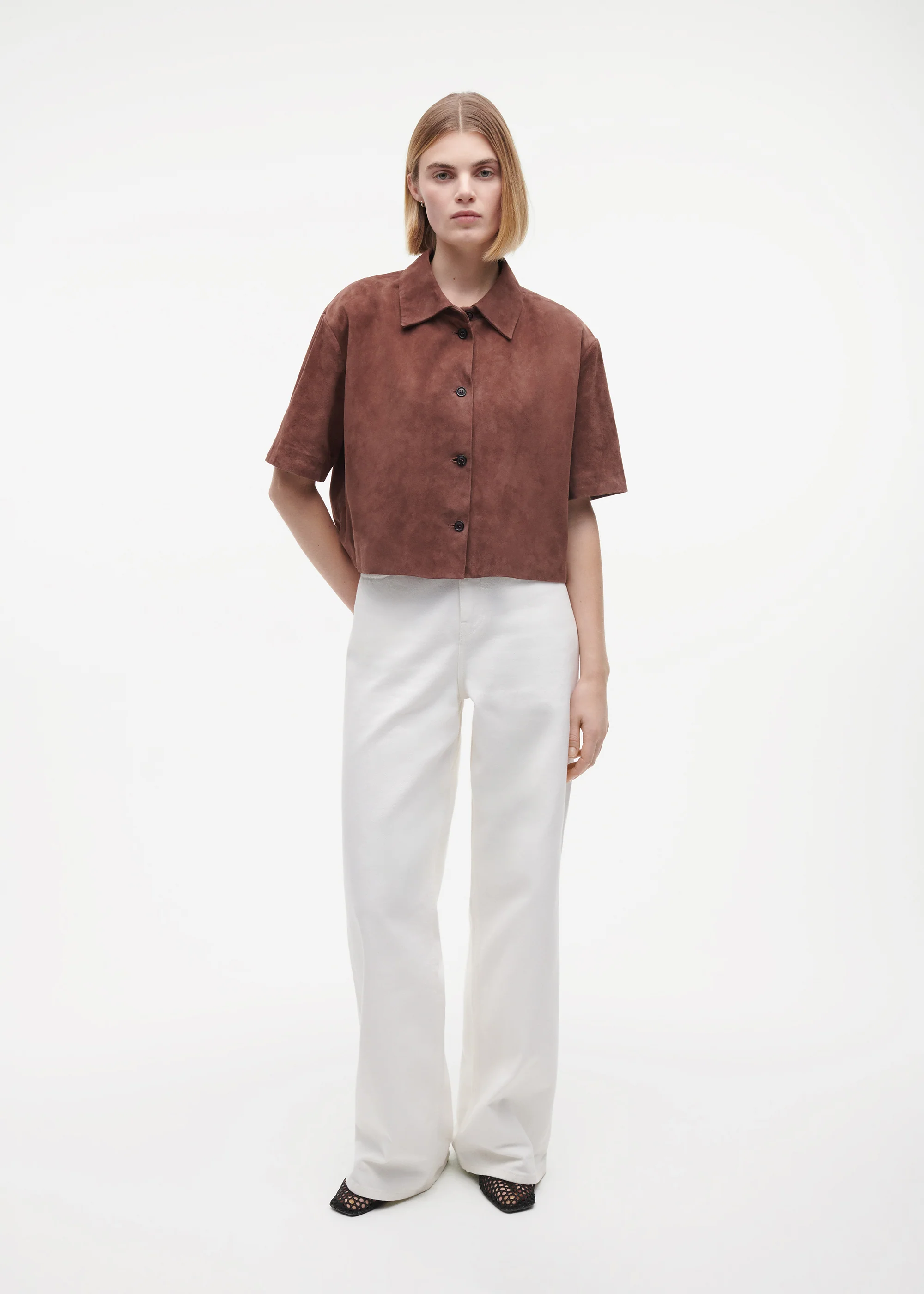 EVELINE Suede Top