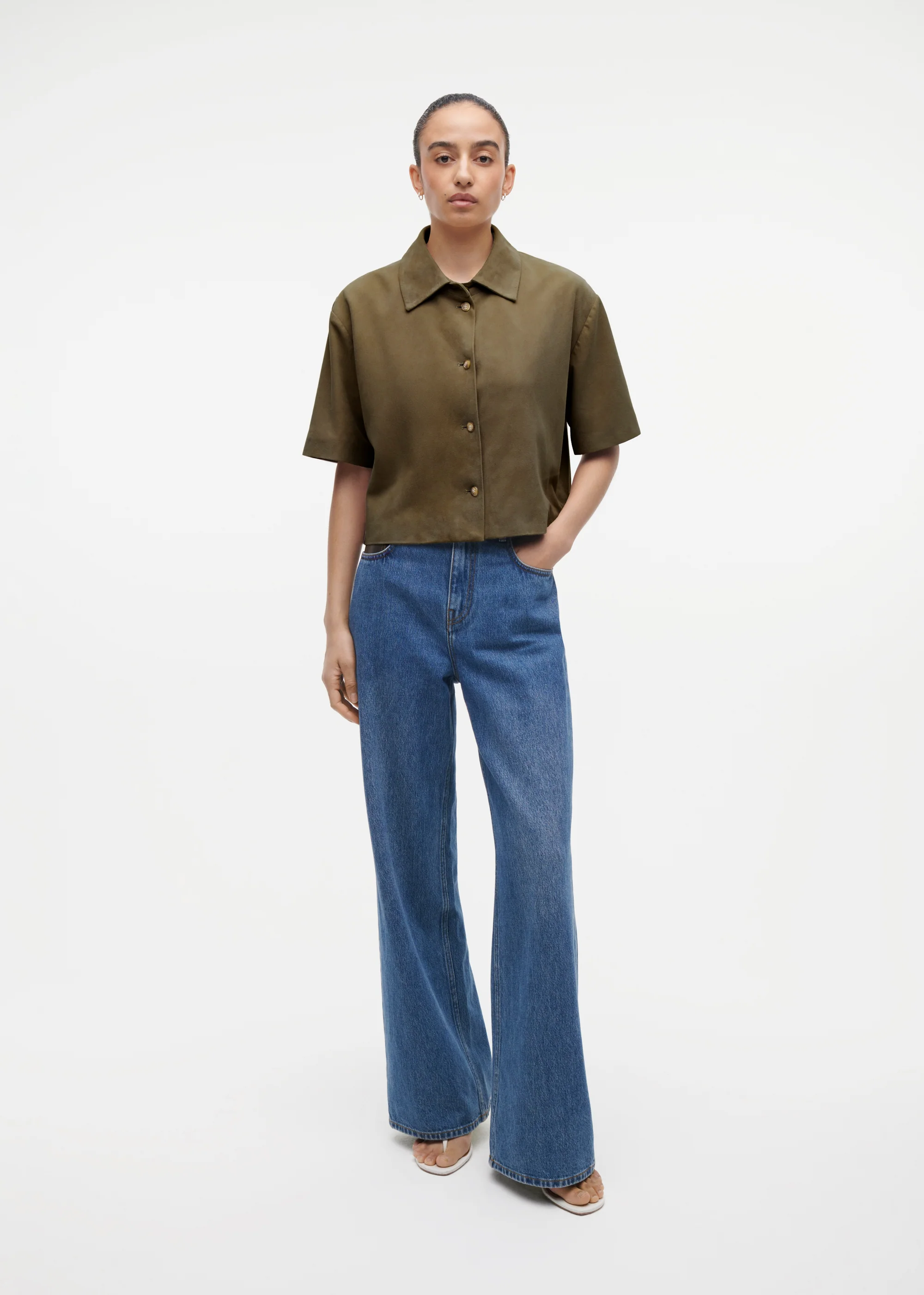 EVELINE Suede Top