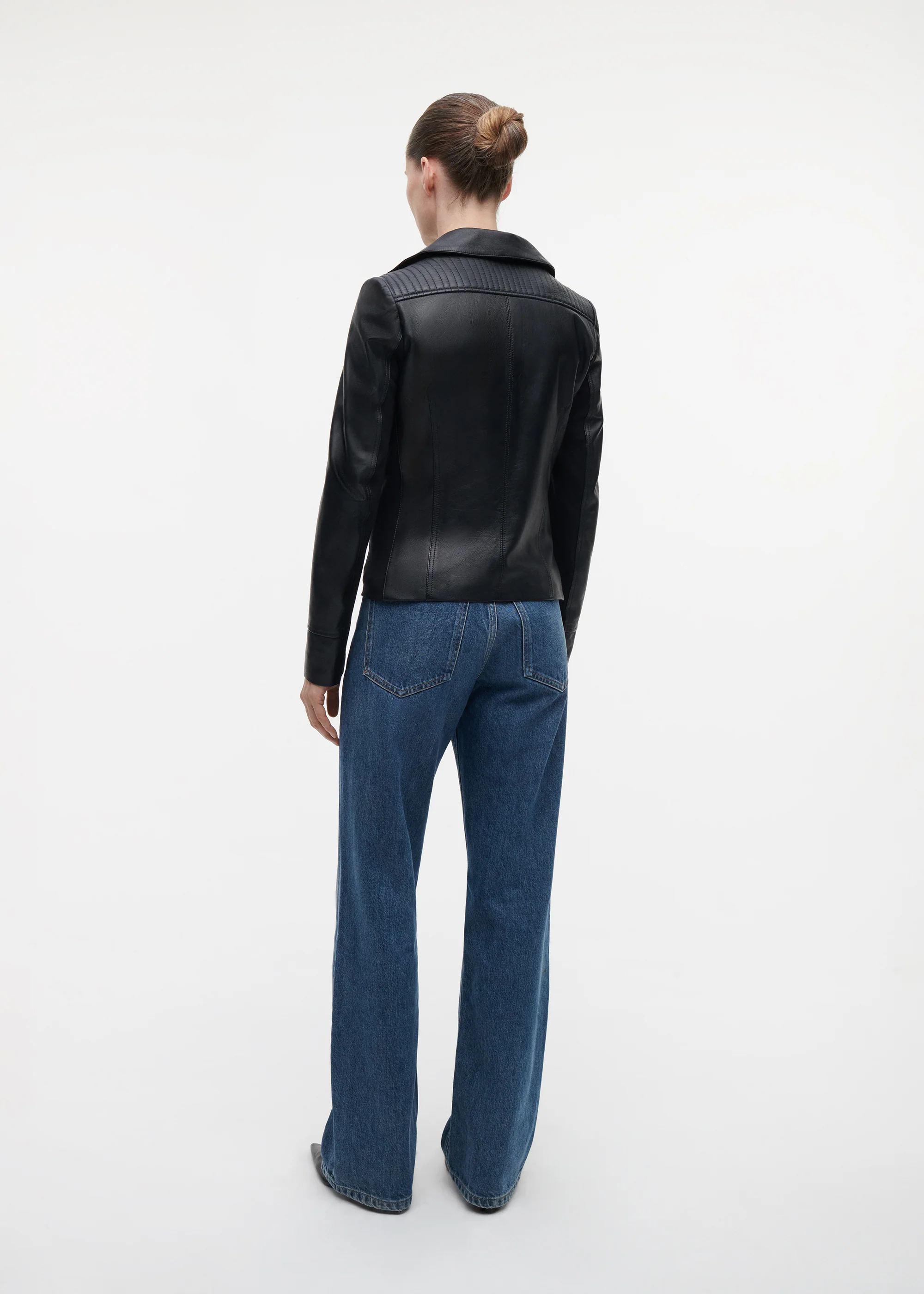 KENDALL Leather Biker Jacket - Image 3