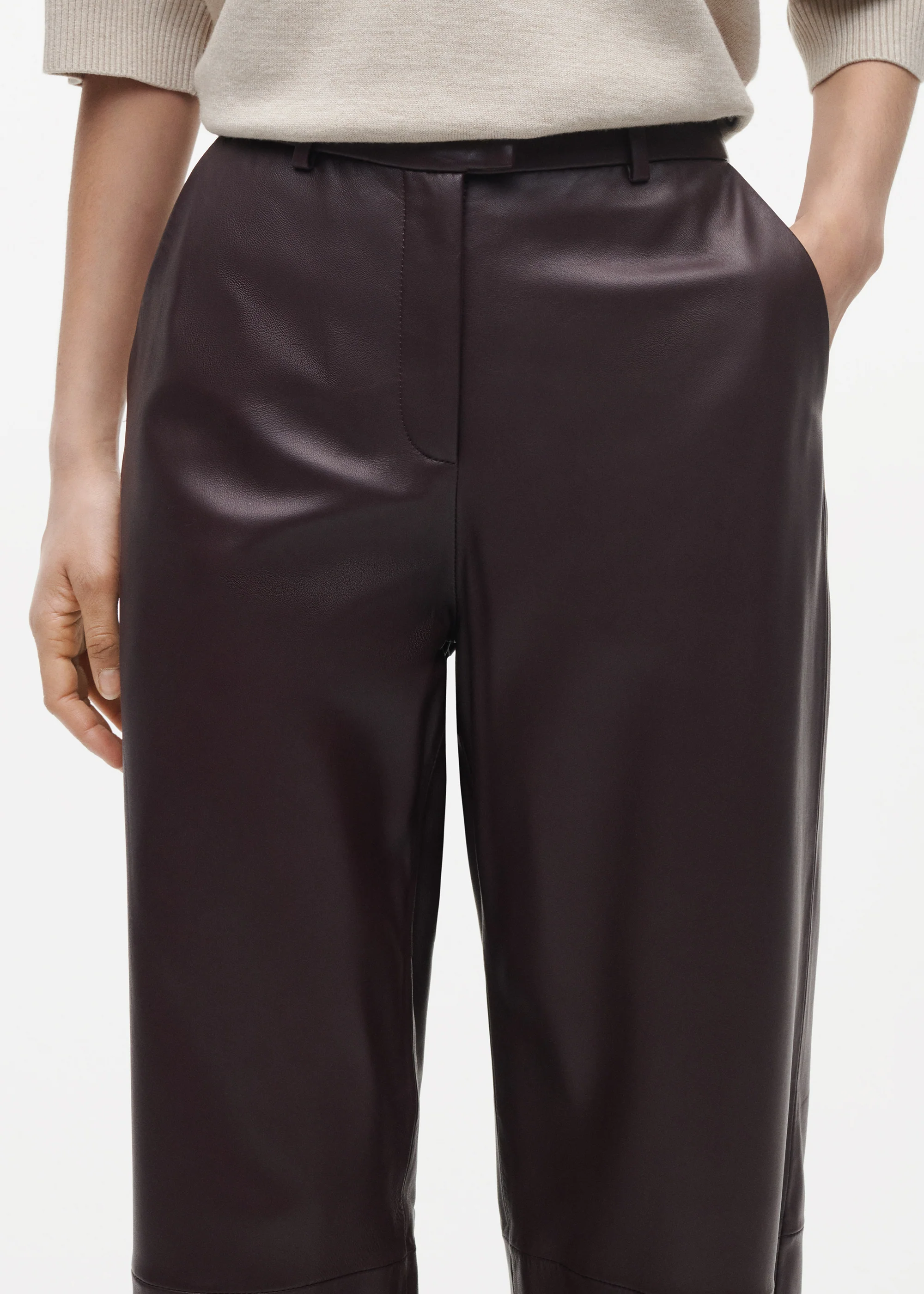 RANIA Leather Trousers - Image 3