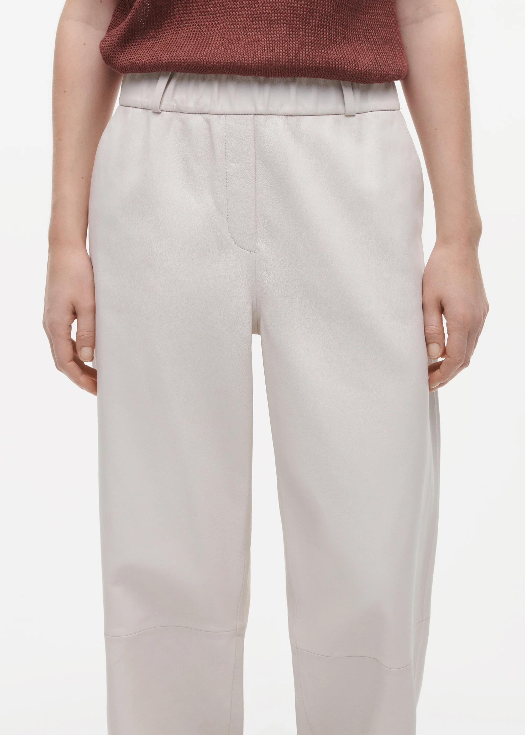 THALINA Leather Trousers - Image 3