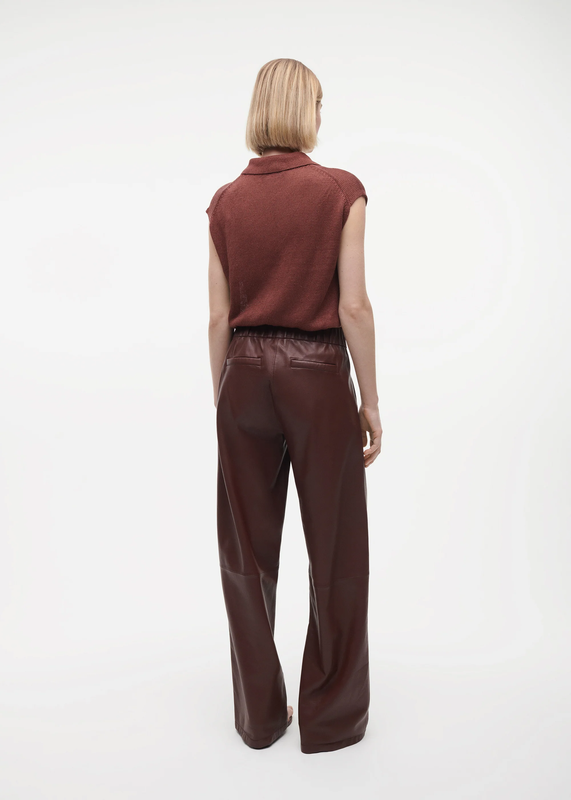 THALINA Leather Trousers - Image 4